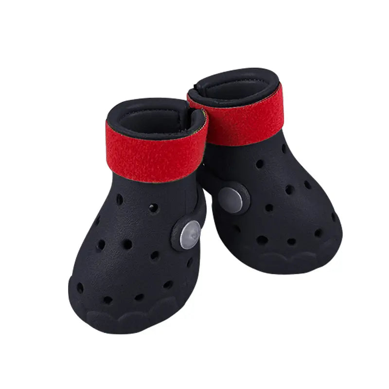 4-Pack Dog Shoes All-Season Universal Clogs Spring Summer Breathable Outdoor Dog Paw Protection Soft Sole Pet Shoes-Dog Boots for Small & Medium & Large Dogs