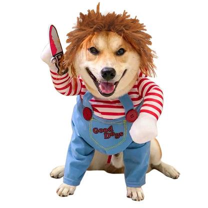 🎃 Funny Chucky Halloween Pet Costume
