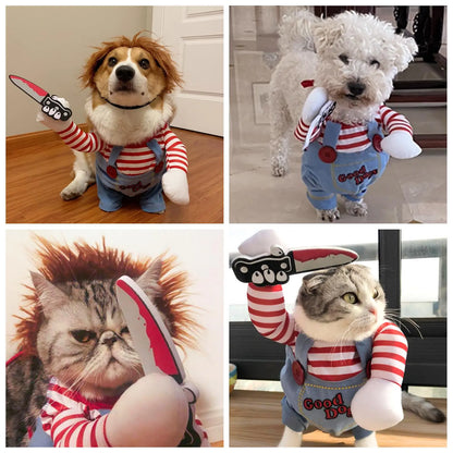 🎃 Funny Chucky Halloween Pet Costume