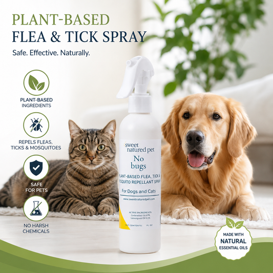 Natural Flea, Tick & Mosquito Spray for Dogs & Cats