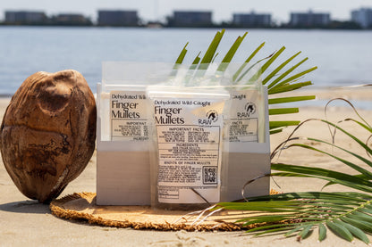 Dehydrated Finger Mullets for Cats & Dogs — 100% Single Ingredient | Raw Instincts | Qty: 5 Fish