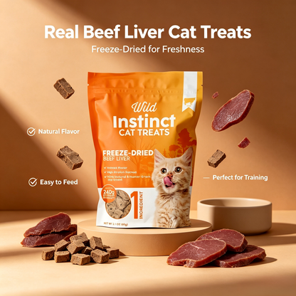 Freeze-Dried Beef Liver for Cats