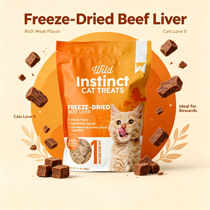 Freeze-Dried Beef Liver for Cats